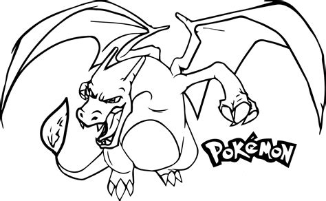 pokemon coloring page|Charizard coloring page 